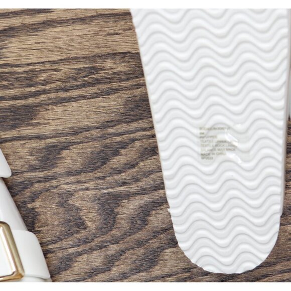 NEW Madden Girl Womens Bodiee Slide Sandal BODI01J1 White Patent 6M - Picture 12 of 12